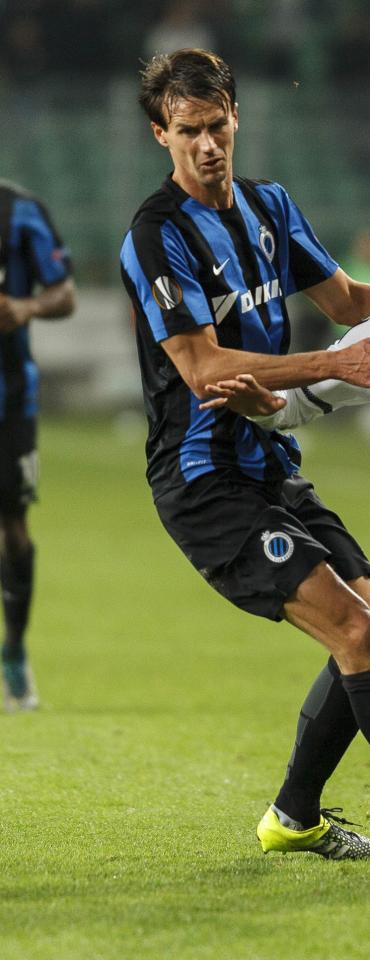 Davy De Fauw (Legia Warszawa - Club Brugge 1:1, 22.10.2015).