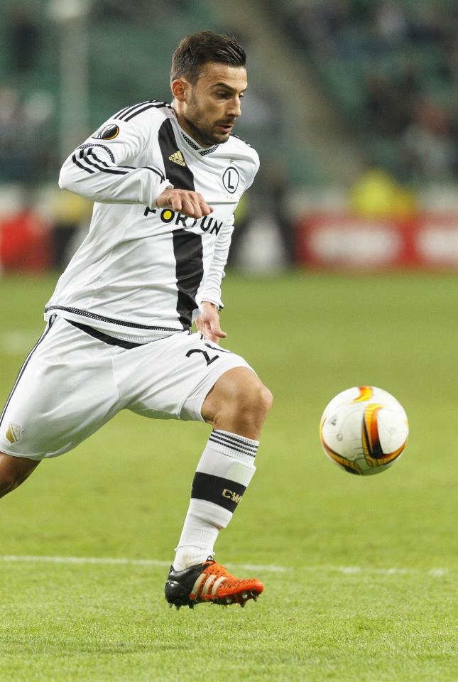 Ivan Tričkovski (Legia Warszawa - Club Brugge 1:1, 22.10.2015).
