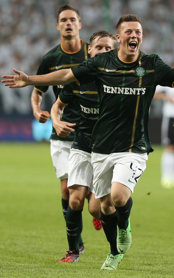 Callum McGregor (Legia Warszawa - Celtic Glasgow 4:1, 30.07.2014).