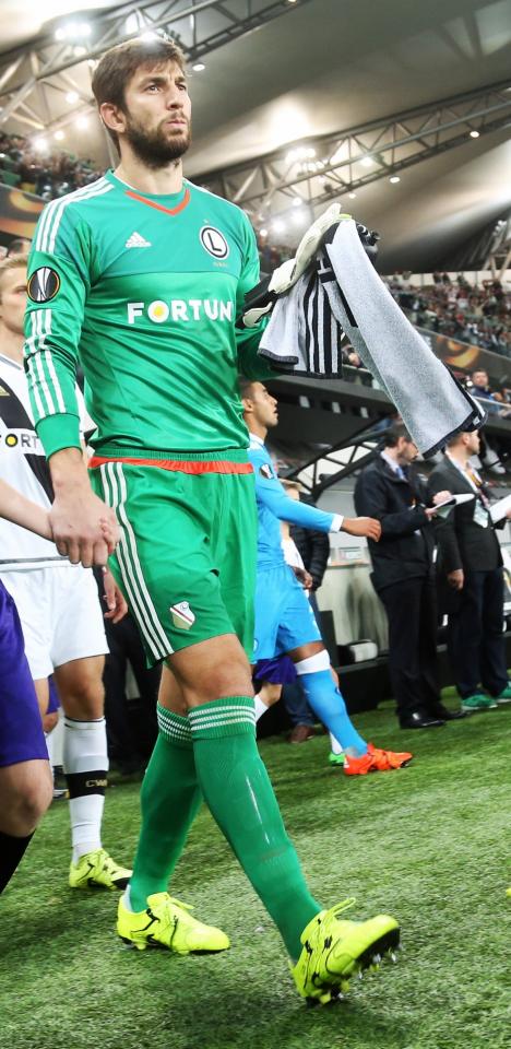 Dušan Kuciak (Legia Warszawa - SSC Napoli 0:2, 01.10.2015).