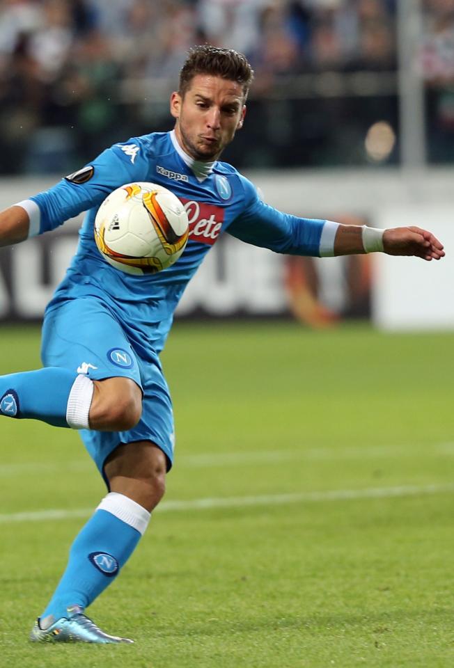 Dries Mertens (do meczu SSC Napoli - Legia Warszawa 5:2, 10.12.2015).