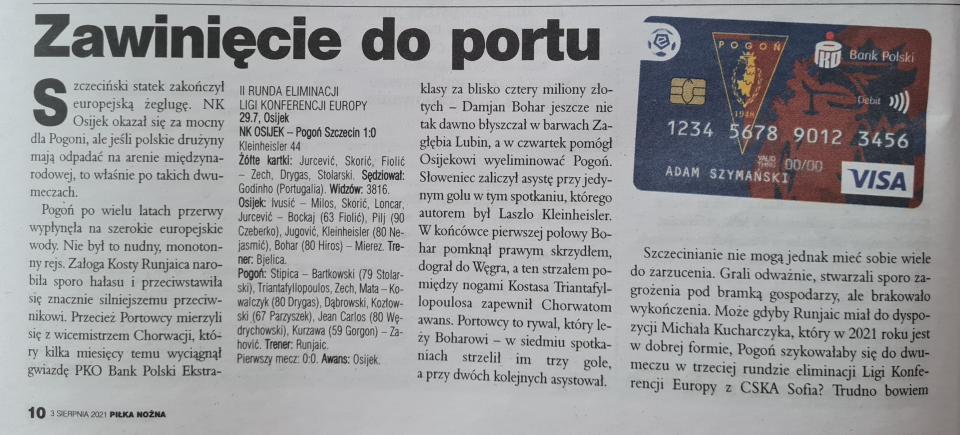 NK Osijek - Pogoń Szczecin 1:0 (29.07.2021)
