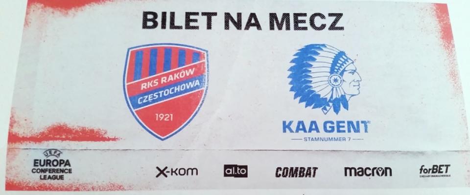 Raków Częstochowa - KAA Gent 1:0 (19.08.2021)