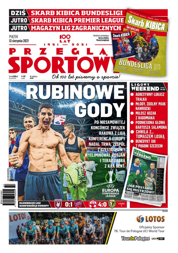 Rubin Kazań - Raków Częstochowa 0:0 (12.08.2021) Przegląd Sportowy