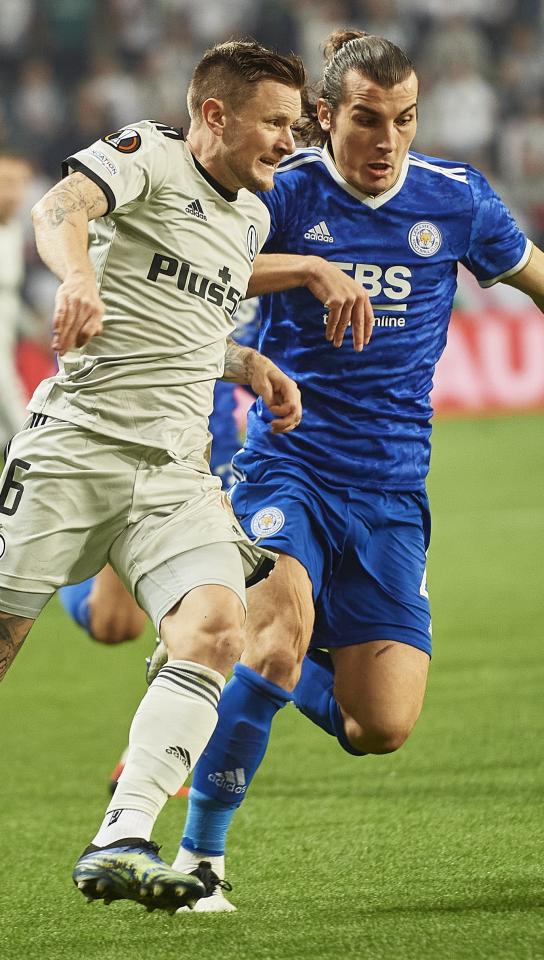 Mattias Johansson (Legia Warszawa - Leicester City 1:0, 30.09.2021).