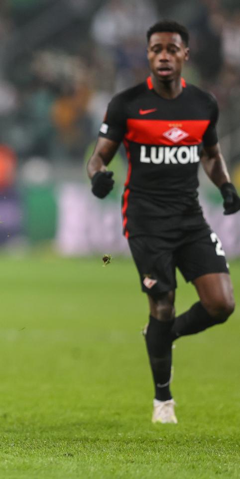 Quincy Promes (Legia Warszawa - Spartak Moskwa 0:1, 09.12.2021).