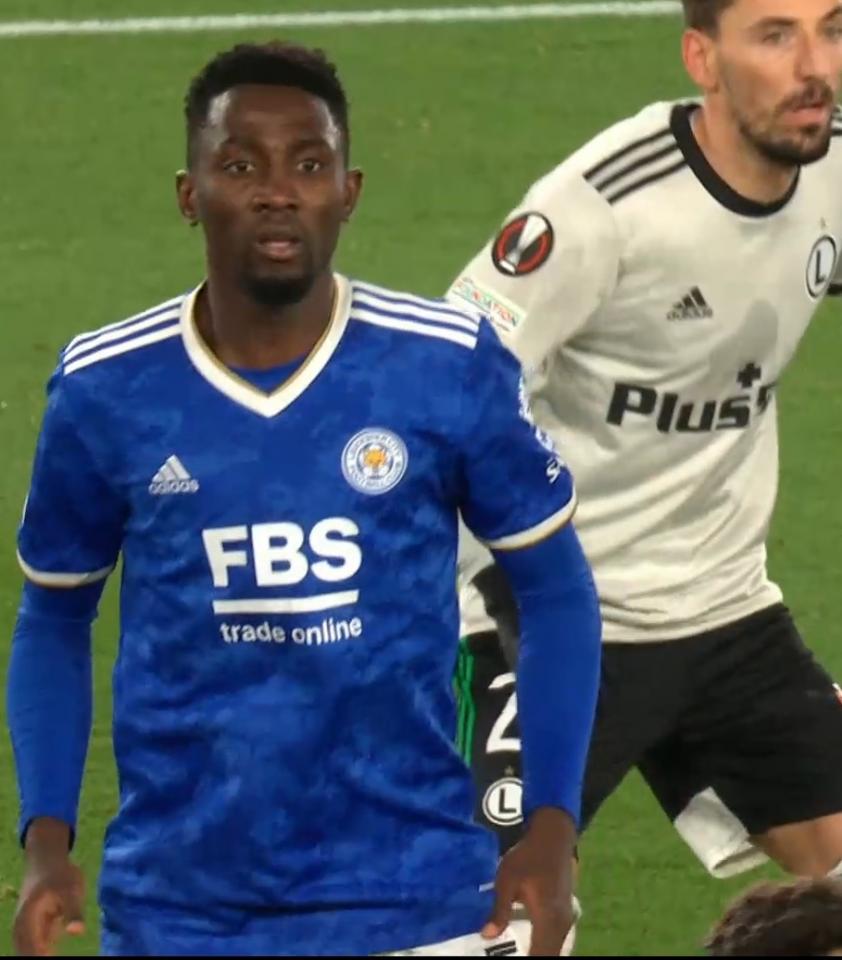 Wilfried Ndidi (Leicester City - Legia Warszawa 3:1, 25.11.2021).