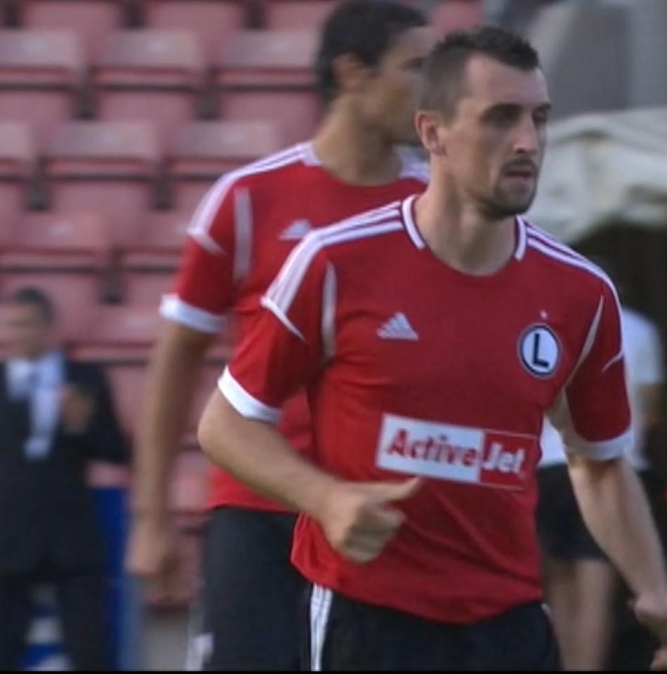 Michał Kucharczyk (The New Saints FC - Legia Warszawa 1:3, 17.07.2013).