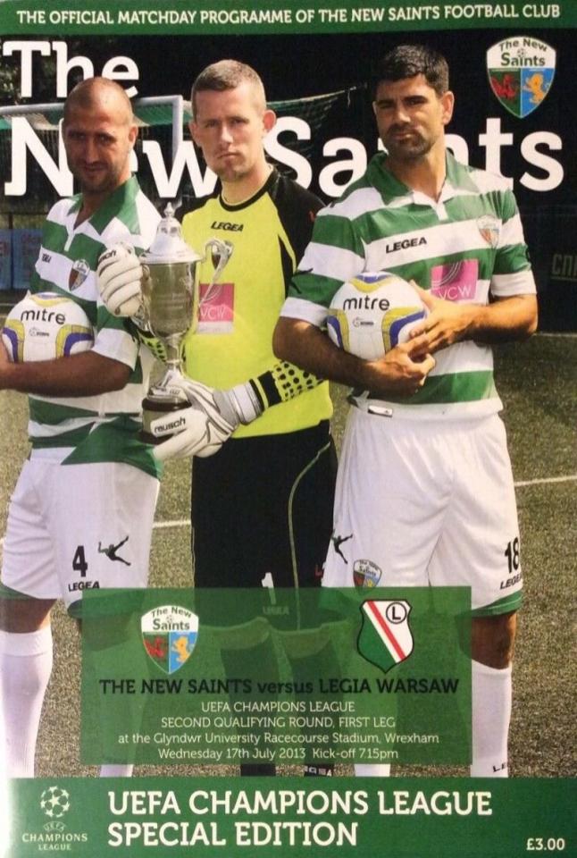 Program meczowy The New Saints FC - Legia Warszawa 1:3 (17.07.2013)