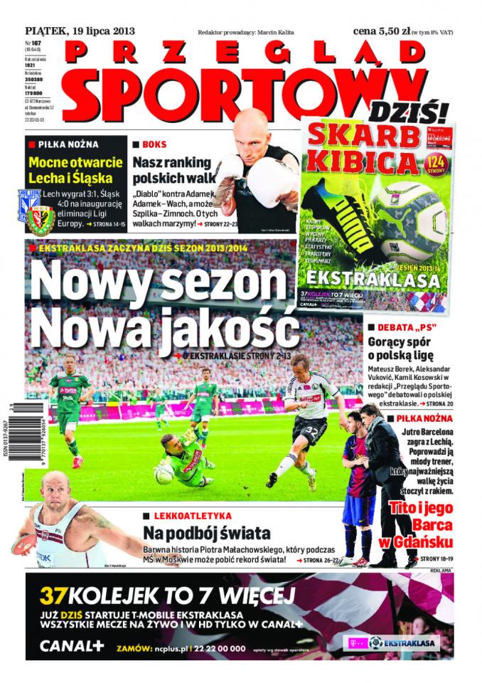 Przegląd Sportowy po Honka Espoo - Lech Poznań 1:3 (18.07.2013)