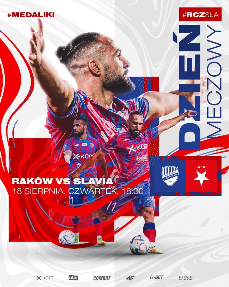 Raków Częstochowa - Slavia Praga 2:1 (18.08.2022)