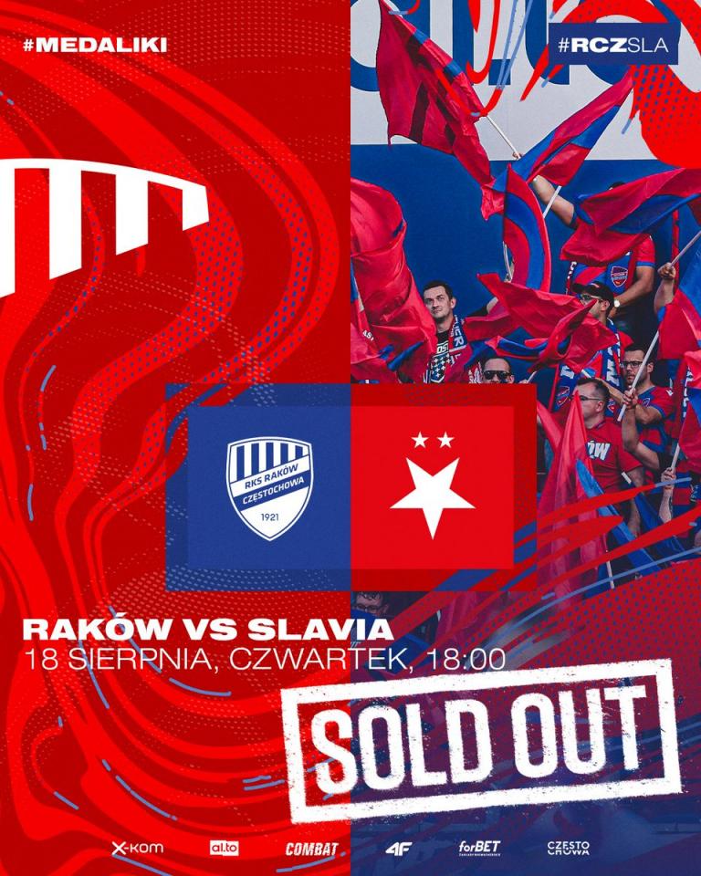 Raków Częstochowa - Slavia Praga 2:1 (18.08.2022)