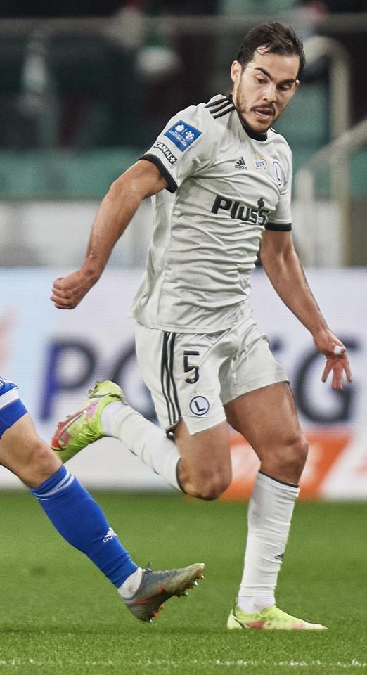 Yuri Ribeiro (do meczu Leicester City - Legia Warszawa 3:1, 25.11.2021).