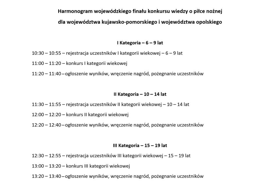 PPNS - harmonogram opolskie i kujawsko-pomorskie