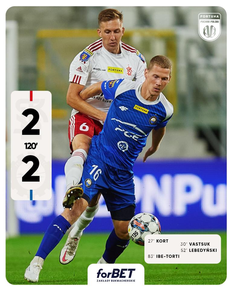 ŁKS Łódź - Stal Mielec 2:2, k. 3-4 (31.08.2022)