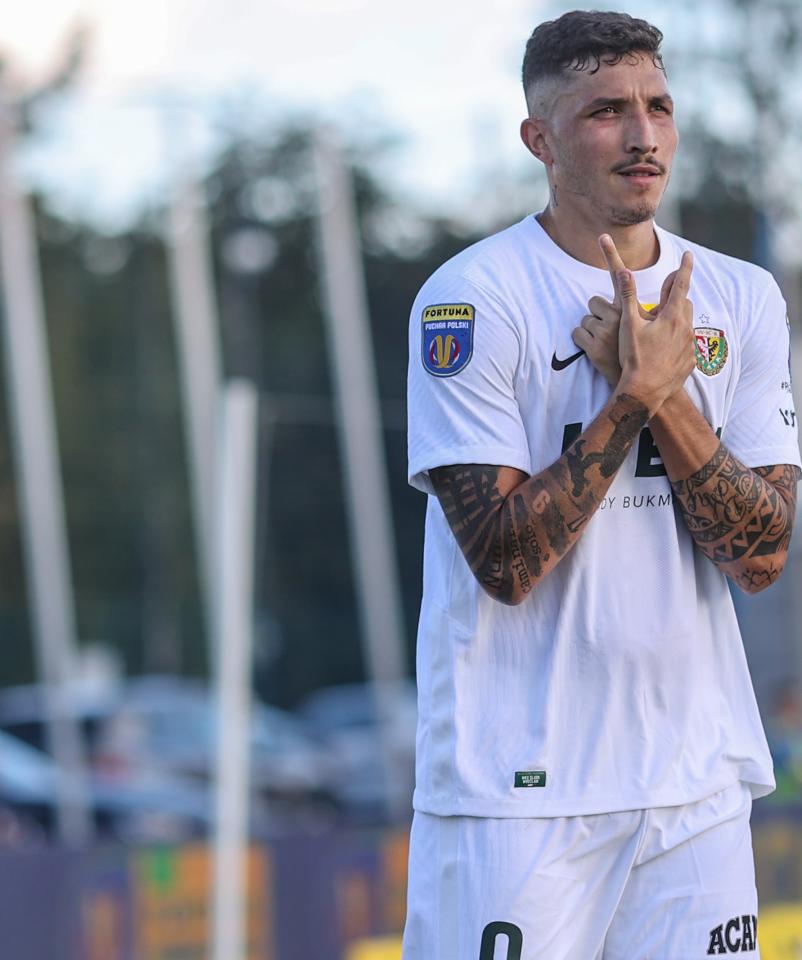 Ruch Wysokie Mazowieckie - Śląsk Wrocław 0:4 (31.08.2022) Erik Exposito