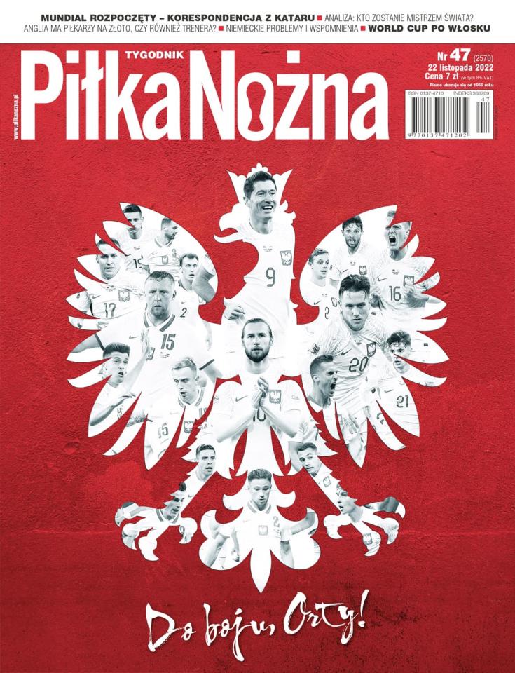Okładka Piłka Nożna przed meczem Meksyk - Polska 0:0 (22.11.2022).
