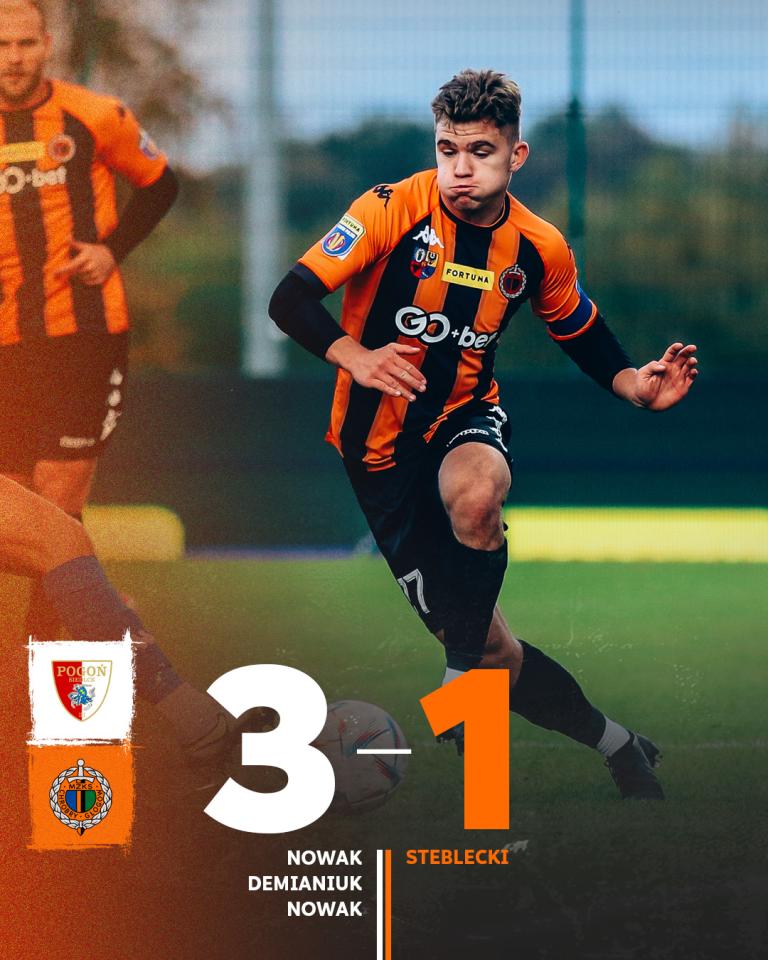 Pogoń Siedlce - Chrobry Głogów 3:1 (20.10.2022)