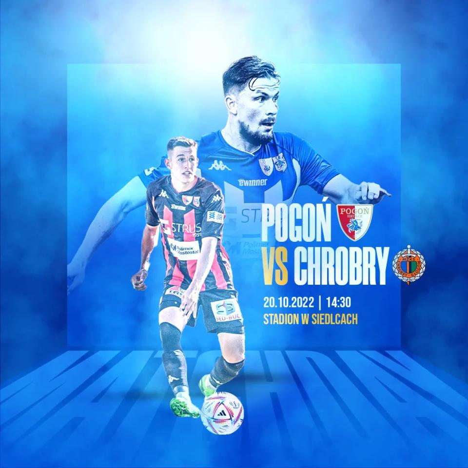 Pogoń Siedlce - Chrobry Głogów 3:1 (20.10.2022)