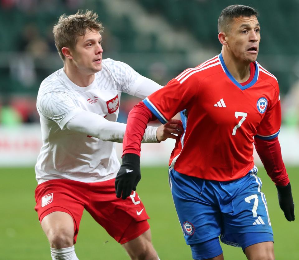 Polska - Chile 1:0 (16.11.2022) Alexis Sanchez