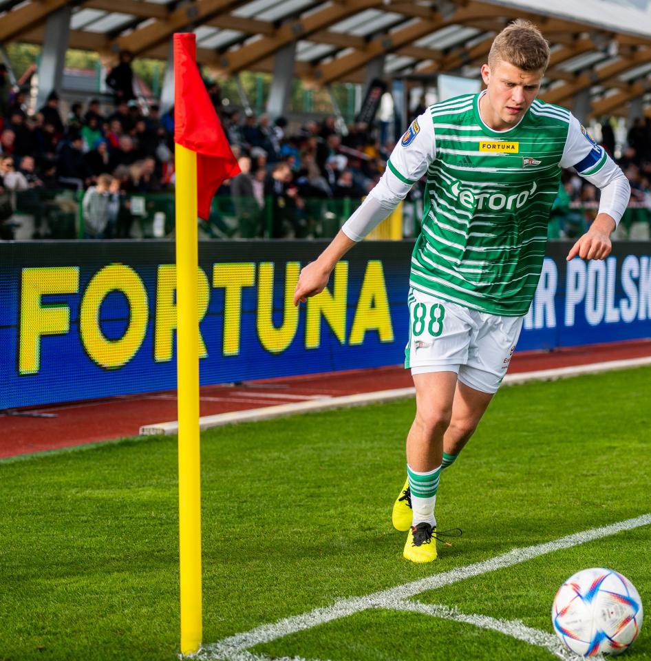Radunia Stężyca - Lechia Gdańsk 1:4 (19.10.2022) Jakub Kałuziński