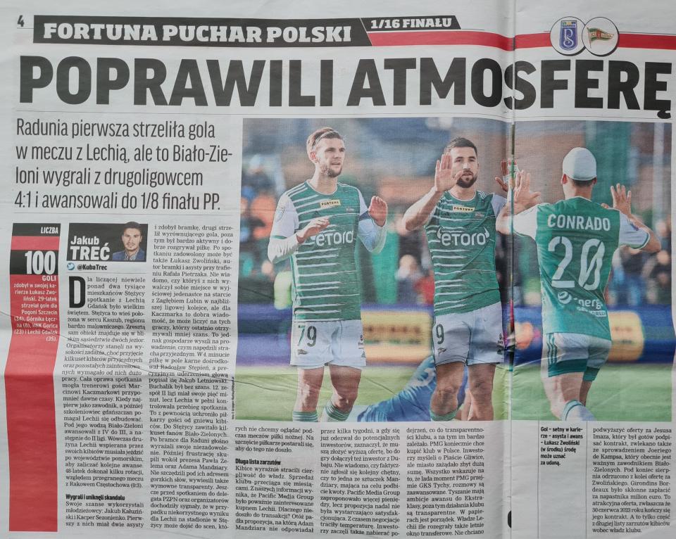 Radunia Stężyca - Lechia Gdańsk 1:4 (19.10.2022)
