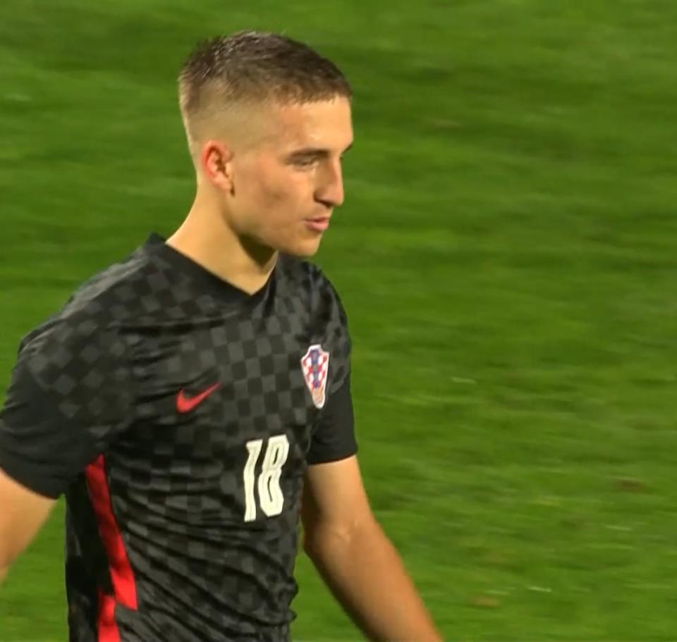 Stipe Biuk (Chorwacja - Polska 3:1 U21, 17.11.2022).