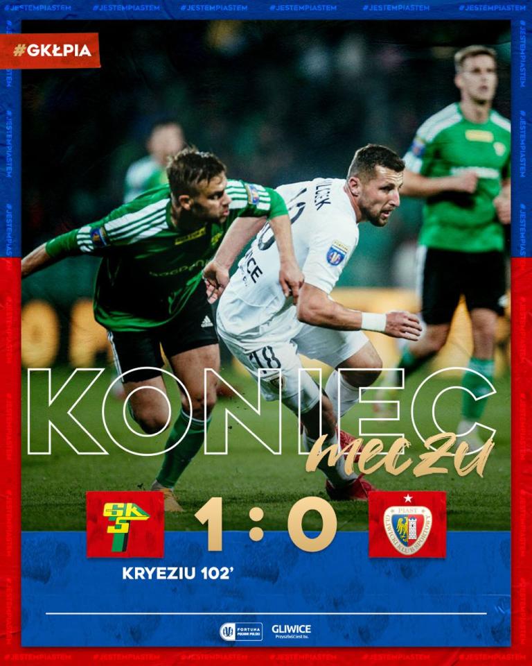 Górnik Łęczna - Piast Gliwice 1:0 pd. (08.11.2022)