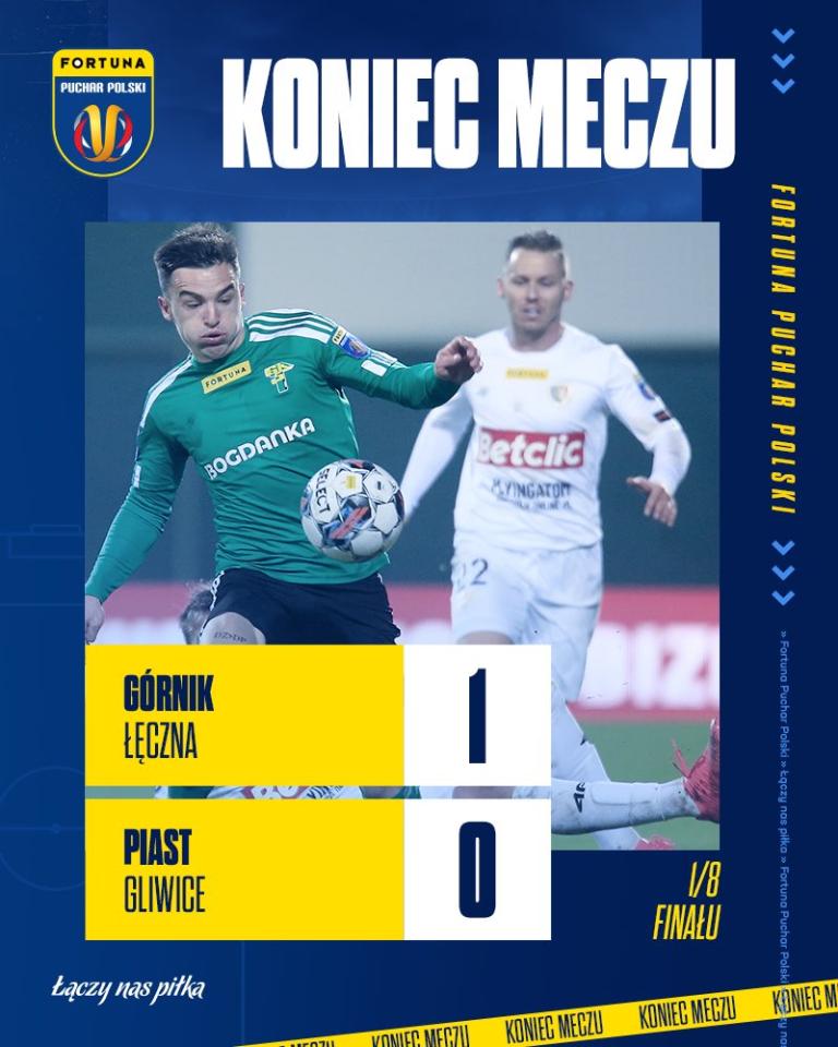 Górnik Łęczna - Piast Gliwice 1:0 pd. (08.11.2022)