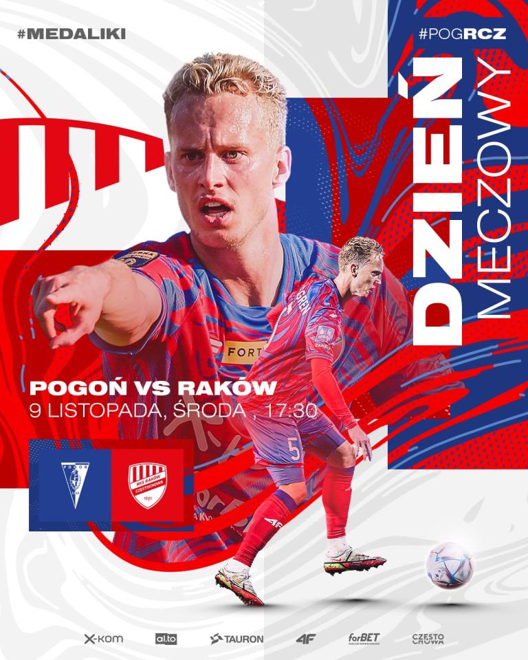 Pogoń Szczecin - Raków Częstochowa 0:1 (09.11.2022)