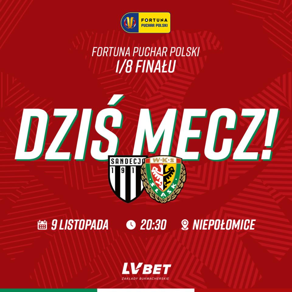 Sandecja Nowy Sącz - Śląsk Wrocław 0:3 wo (09.11.2022)