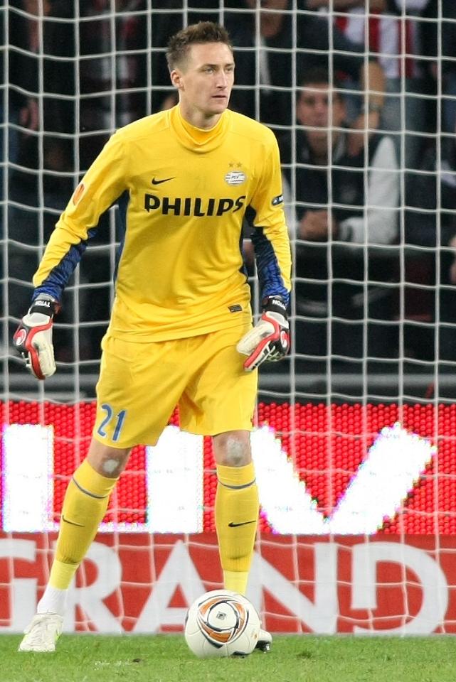 Przemysław Tytoń (PSV Eindhoven - Legia Warszawa 1:0, 15.09.2011).