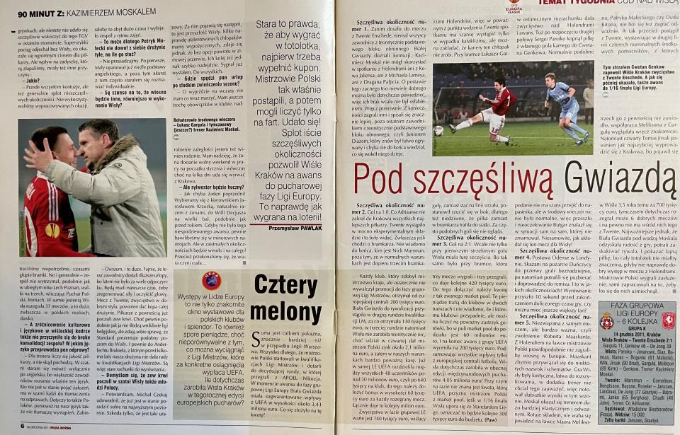 Piłka Nożna po Wisła Kraków - Twente Enschede 2:1 (14.12.2011) 2