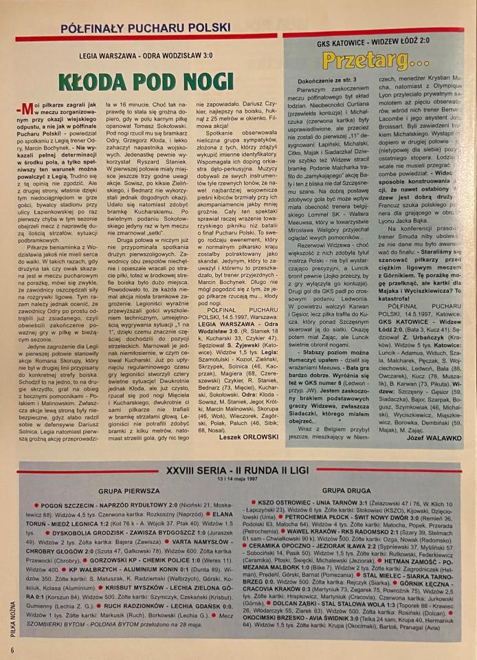 GKS Katowice - Widzew Łódź 2:0 (14.05.1997)