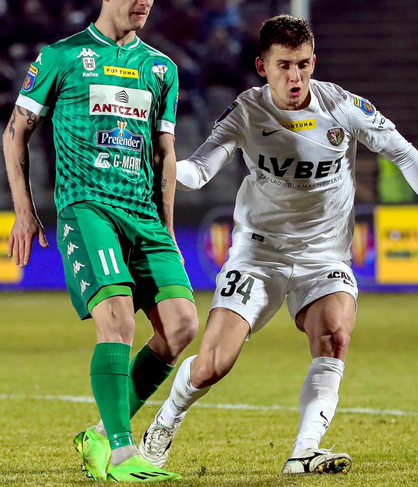 KKS Kalisz - Śląsk Wrocław 3:0 (01.03.2023) Konrad Poprawa