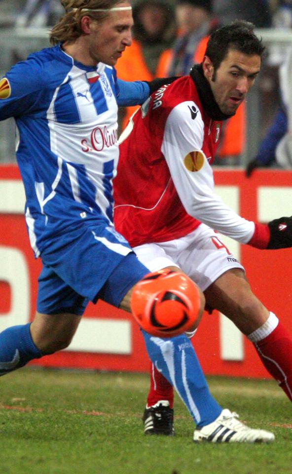 Hugo Viana (Lech Poznań - SC Braga 1:0, 17.02.2011)