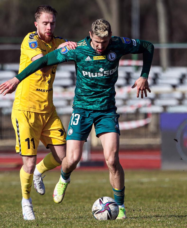 Lechia Zielona Góra - Legia Warszawa 0:3 (28.02.2023) Mateusz Surożyński 