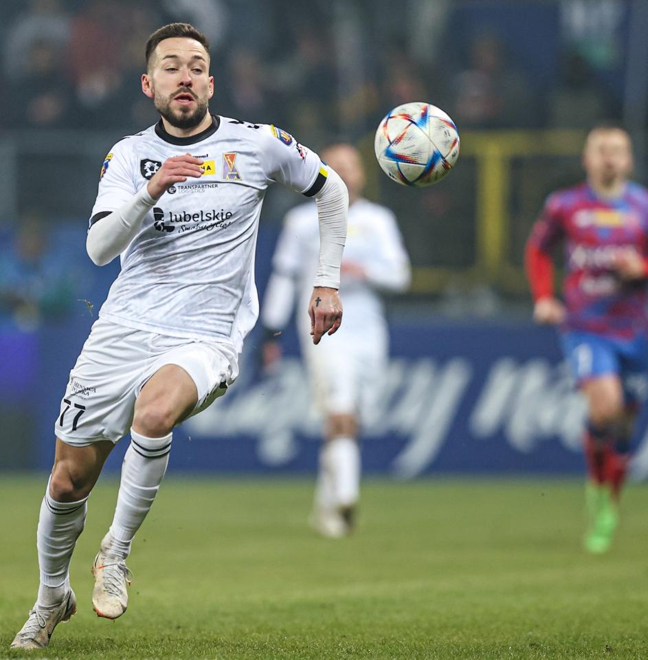Motor Lublin - Raków Częstochowa 0:3 (01.03.2023) Piotr Ceglarz