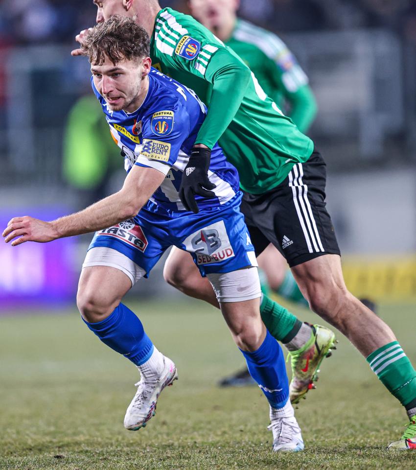 Pogoń Siedlce - Górnik Łęczna 0:1 (28.02.2023) Bartosz Wicenciak