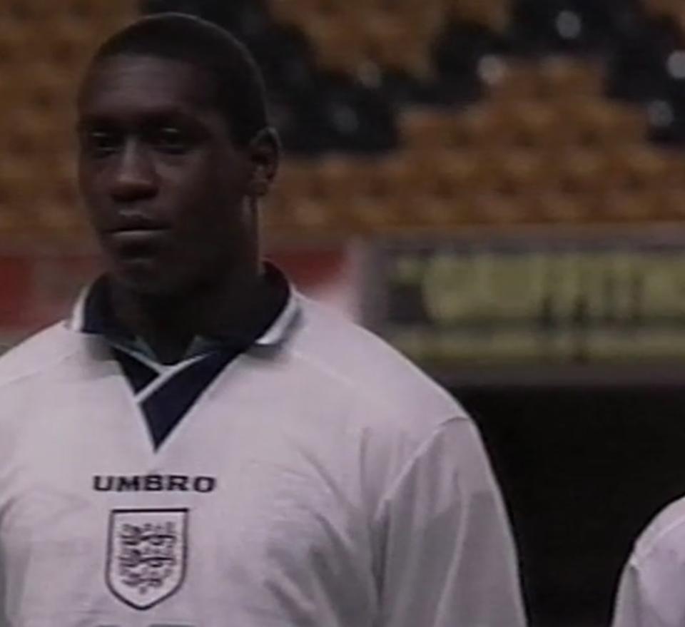 Emile Heskey (Anglia - Polska 0:0 U21, 08.10.1996).