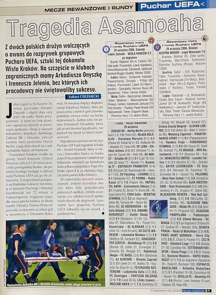 Iraklis Saloniki - Wisła Kraków 0:2 pd. (28.09.2006)