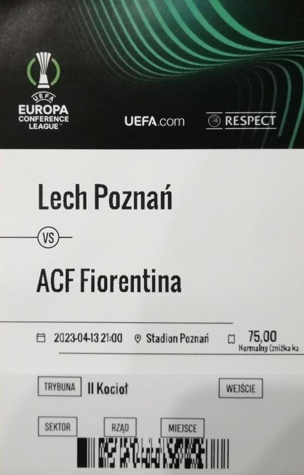 Lech Poznań - ACF Fiorentina 1:4 (13.04.2023)