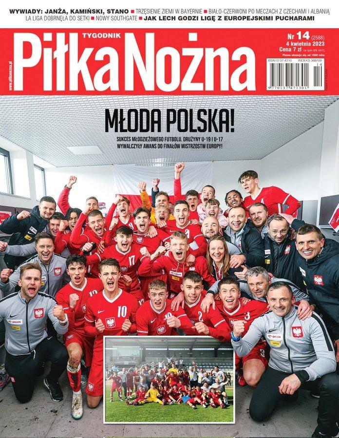 Okładka Piłka Nożna po meczach U19 Polska - Serbia 2:2 i U17 Polska - Słowacja 5:0 (28.03.2023)
