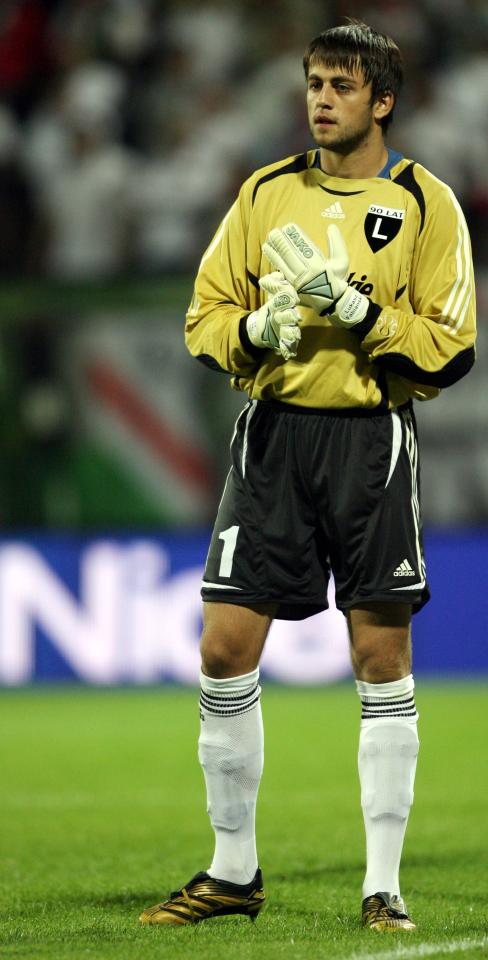 Łukasz Fabiański (do meczu Szachtar Donieck - Legia Warszawa 1:0, 09.08.2006)