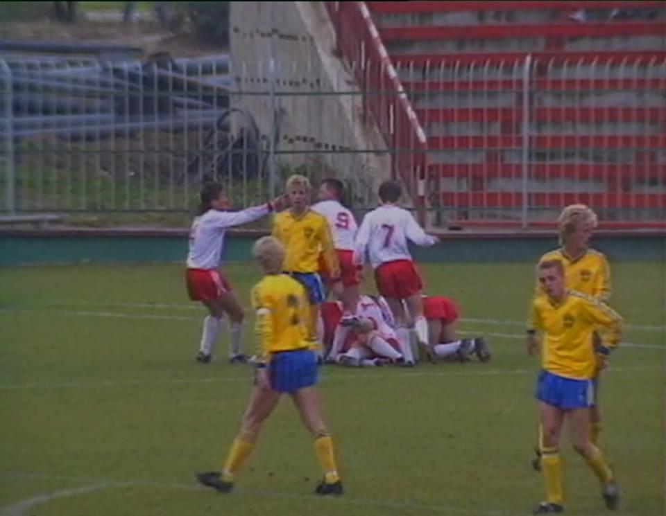 Polska - Szwecja 2:2 U18 (17.10.1989)