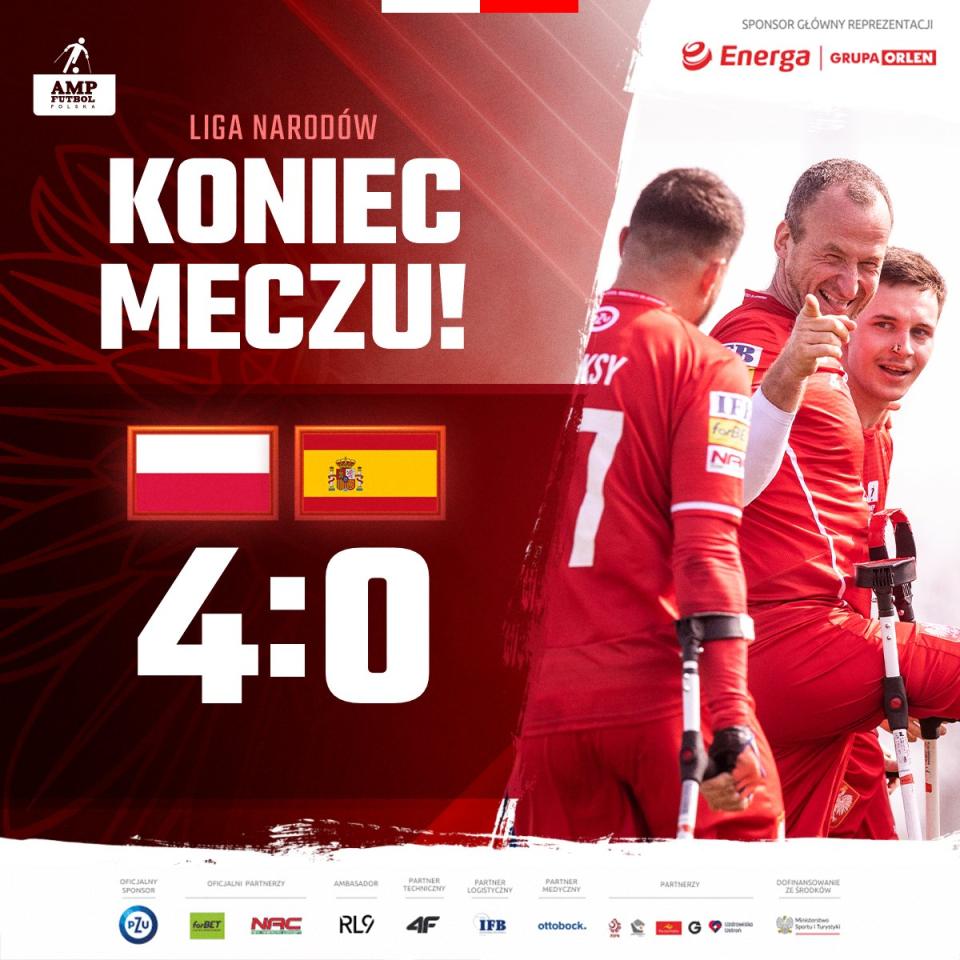 Polska - Hiszpania 4:0, Liga Narodów w ampfutbolu