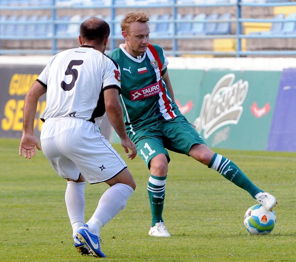 Rudar Pljevlja - Śląsk Wrocław 2:2 (25.07.2013) Sebastian Mila