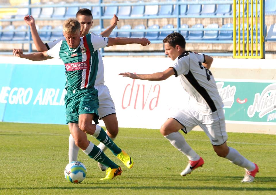 Rudar Pljevlja - Śląsk Wrocław 2:2 (25.07.2013) Sylwester Patejuk