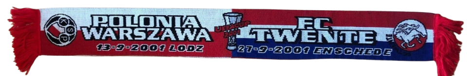 Szalik z meczu Polonia Warszawa - Twente Enschede (20.09.2001)