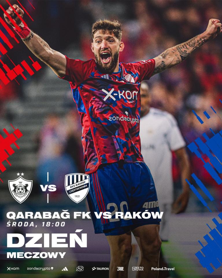 Qarabağ Ağdam - Raków Częstochowa 1:1 (02.08.2023)